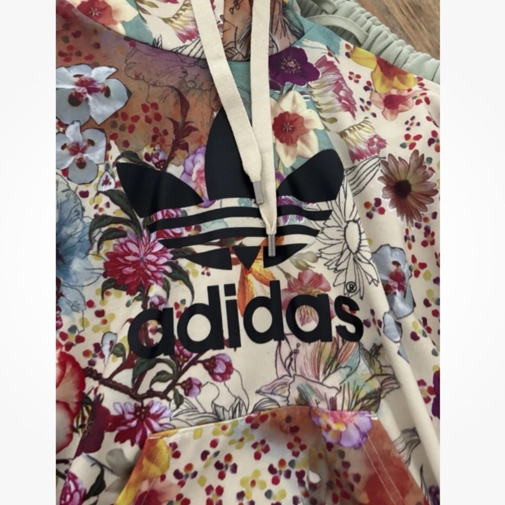 Adidas Women's Multicolor Floral Hoodie - Picture 4 of 4